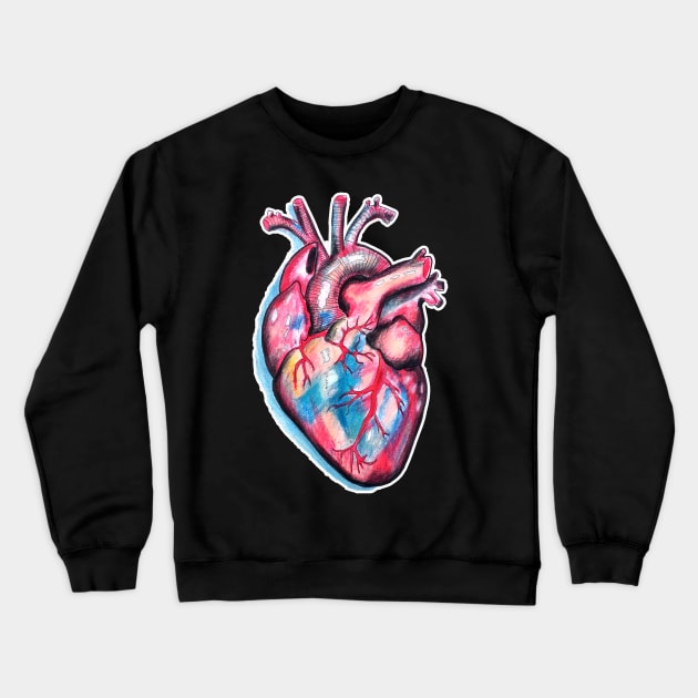 Anatomic heart Crewneck Sweatshirt by Brandy Devoid special edition collecion